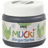 Mucki Vingerverf, zwart, 150 ml/ 1 Doosje