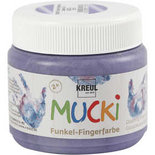 Mucki Vingerverf, metallic paars, 150 ml/ 1 Doosje