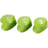 Ponsen set, kerstboom, hart, ster, afm 25 mm, 3 stuk/ 1 doos