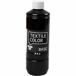 Textielverf - Zwart - Creotime - 500 ml