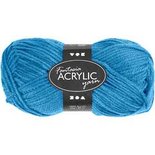 Fantasia acrylgaren, turquoise, L: 80 m, 50 gr/ 1 bol