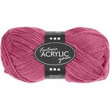 Fantasia acrylgaren, roze, L: 80 m, 50 gr/ 1 bol