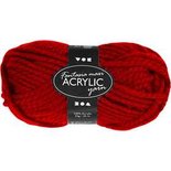Fantasia acrylgaren, rood, L: 35 m, afm maxi , 50 gr/ 1 bol