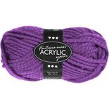 Fantasia acrylgaren, paars, L: 35 m, afm maxi , 50 gr/ 1 bol