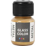 Glass Color Metal, goud, 30 ml/ 1 fles