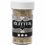 Glitter, goud, H: 60 mm, d: 35 mm, 20 gr/ 1 Doosje