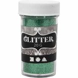 Glitter, groen, H: 60 mm, d: 35 mm, 20 gr/ 1 Doosje