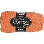 Katoengaren, oranje, afm 8/4, L: 170 m, 50 gr/ 1 bol