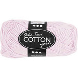 Katoengaren, dusty rose, afm 8/4, L: 170 m, 50 gr/ 1 bol