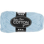 Katoengaren, zacht blauw, afm 8/4, L: 170 m, 50 gr/ 1 bol
