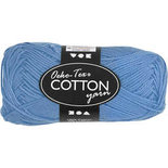 Katoengaren, blauw, afm 8/4, L: 170 m, 50 gr/ 1 bol