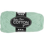 Katoengaren, mint groen, afm 8/4, L: 170 m, 50 gr/ 1 bol