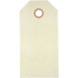 Cadeaulabels, crème, afm 5x10 cm, 250 gr, 1000 stuk/ 1 doos