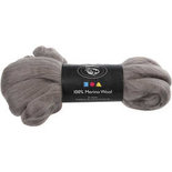 Merino wol, natural grey, dikte 21 my, 100 gr/ 1 doos