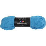 Merino wol, turquoise, dikte 21 my, 100 gr/ 1 doos