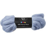 Merino wol, ice blue, dikte 21 my, 100 gr/ 1 doos