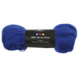 Merino wol, koningsblauw, dikte 21 my, 100 gr/ 1 doos