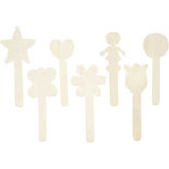 IJsstokjes figuren, h: 15 cm, berkehout, 25stuks