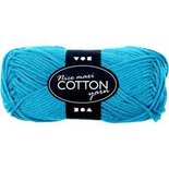 Katoengaren, turquoise, afm 8/8, L: 80-85 m, afm maxi , 50 gr/ 1 bol