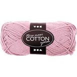Katoengaren, antiek roze, afm 8/8, L: 80-85 m, afm maxi , 50 gr/ 1 bol