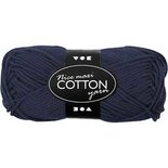 Katoengaren, donkerblauw, afm 8/8, L: 80-85 m, afm maxi , 50 gr/ 1 bol