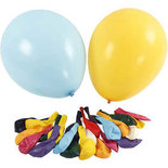 Ballonnen, diverse kleuren, d 43 cm, 50 stuk/ 1 doos