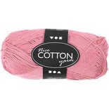 Katoengaren, lichtrood, afm 6S/4, L: 165 m, 50 gr/ 1 bol