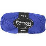 Katoengaren, l: 165 m, 6S/4 , cobalt blue, 50gr