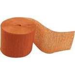 Crepepapier rollen, b: 5 cm, l: 20 m, oranje, 20rollen