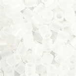 Strijkkralen, doorzichtig transparant (32264), afm 5x5 mm, gatgrootte 2,5 mm, medium, 6000 stuk/ 1 doos