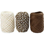 Papierkoord, beige parelmoer, 3x10 m/ 1 doos