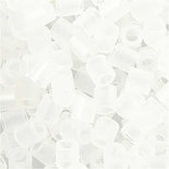 Strijkkralen, doorzichtig transparant (32264), afm 5x5 mm, gatgrootte 2,5 mm, medium, 1100 stuk/ 1 doos