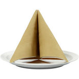 Servetten, goud, afm 40x40 cm, 60 gr, 20 stuk/ 1 doos