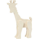 Dierfiguur, giraf, H: 19 cm, B: 14 cm, 1 stuk