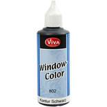 Window Color Contour, zwart, 80 ml/ 1 fles