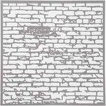 Sjabloon, stenen muur, afm 30,5x30,5 cm, dikte 0,31 mm, 1 vel