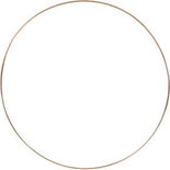 Metalen draadring, goud, d 30 cm, dikte 3 mm, 1 stuk