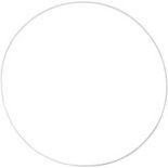 Metalen draadring, wit, d 30 cm, dikte 3 mm, 5 stuk/ 1 doos