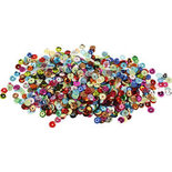 Pailletten, rond, d 6 mm, 10 gr/ 1 doos