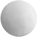 Metalen label, d: 20 mm, dikte 1,3 mm, aluminium, rond, 15stuks