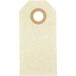 Cadeaulabels, beige, afm 3x6 cm, 250 gr, 30 stuk/ 1 doos