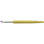 Haaknaalden, geel, afm 5, L: 13,3 cm, 1 stuk