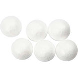 Ballen, wit, d 1,5 cm, 200 stuk/ 1 doos