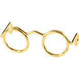Bril, goud, B: 25 mm, 10 stuk/ 1 doos