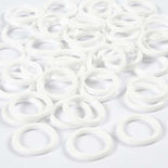 Plastic ring, wit, afm 15 mm, dikte 2 mm, 50 stuk/ 1 doos