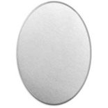 Metalen label, aluminium, ovaal, afm 18x13 mm, dikte 1,3 mm, 15 stuk/ 1 doos