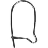 Oorbellen, verzilverd, L: 15 mm, 200 stuk/ 1 doos