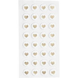 Puffy stickers, wit, d 14 mm, 32 stuk/ 1 doos