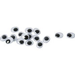 Wiebelogen, afm 9x12 mm, , niet zelfklevend, 30stuks