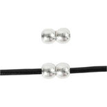 Sieradensluiting, verzilverd, L: 13 mm, B: 7 mm, gatgrootte 3 mm, 1 stuk